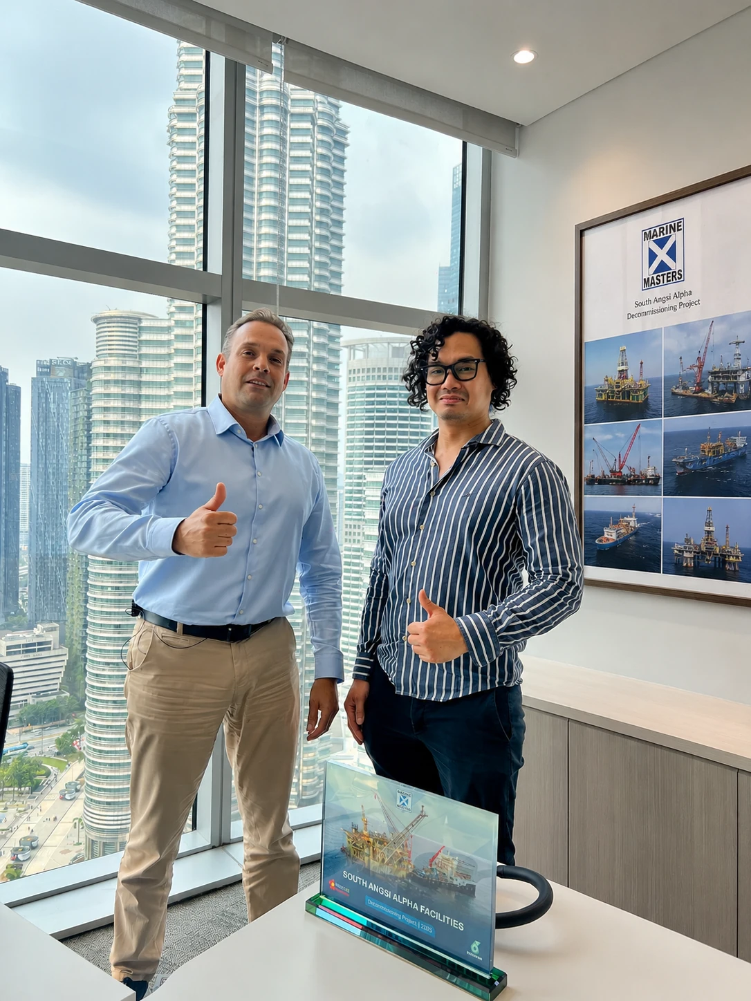 Faiz Armani with Danny Spaans of Marine Masters
