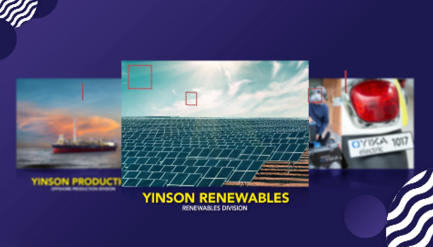 Yinson design development showing production, renewables and green technologies