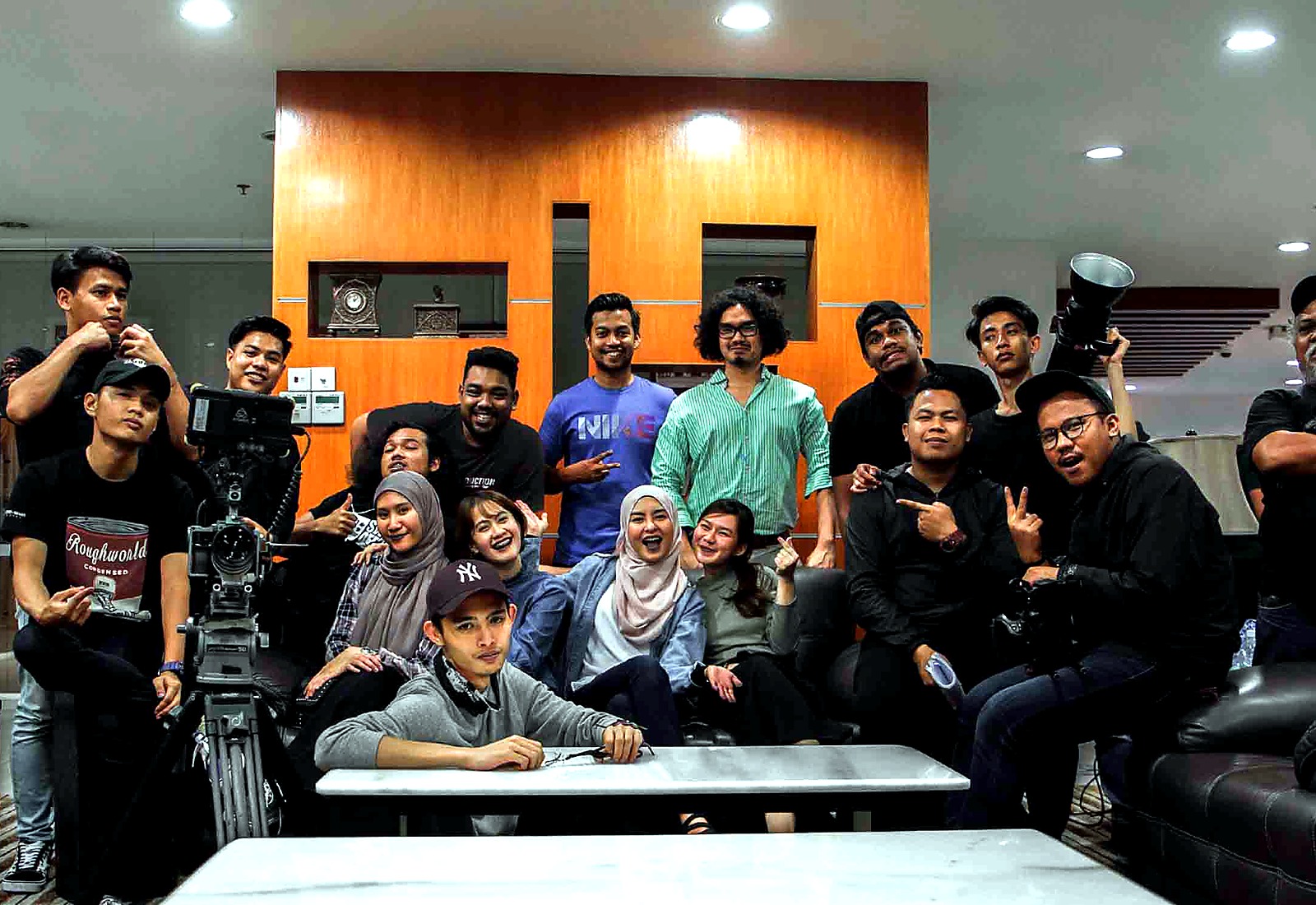 PurplePerfect production team after a successful shoot