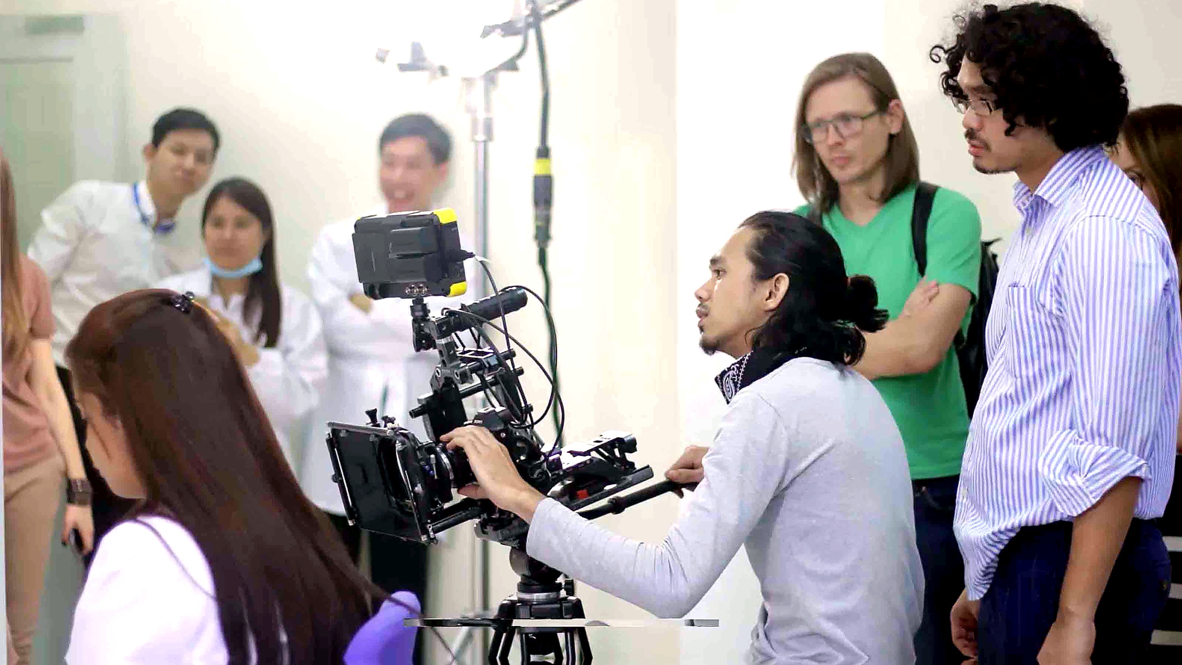 PurplePerfect production team shaping a cinematic brand story