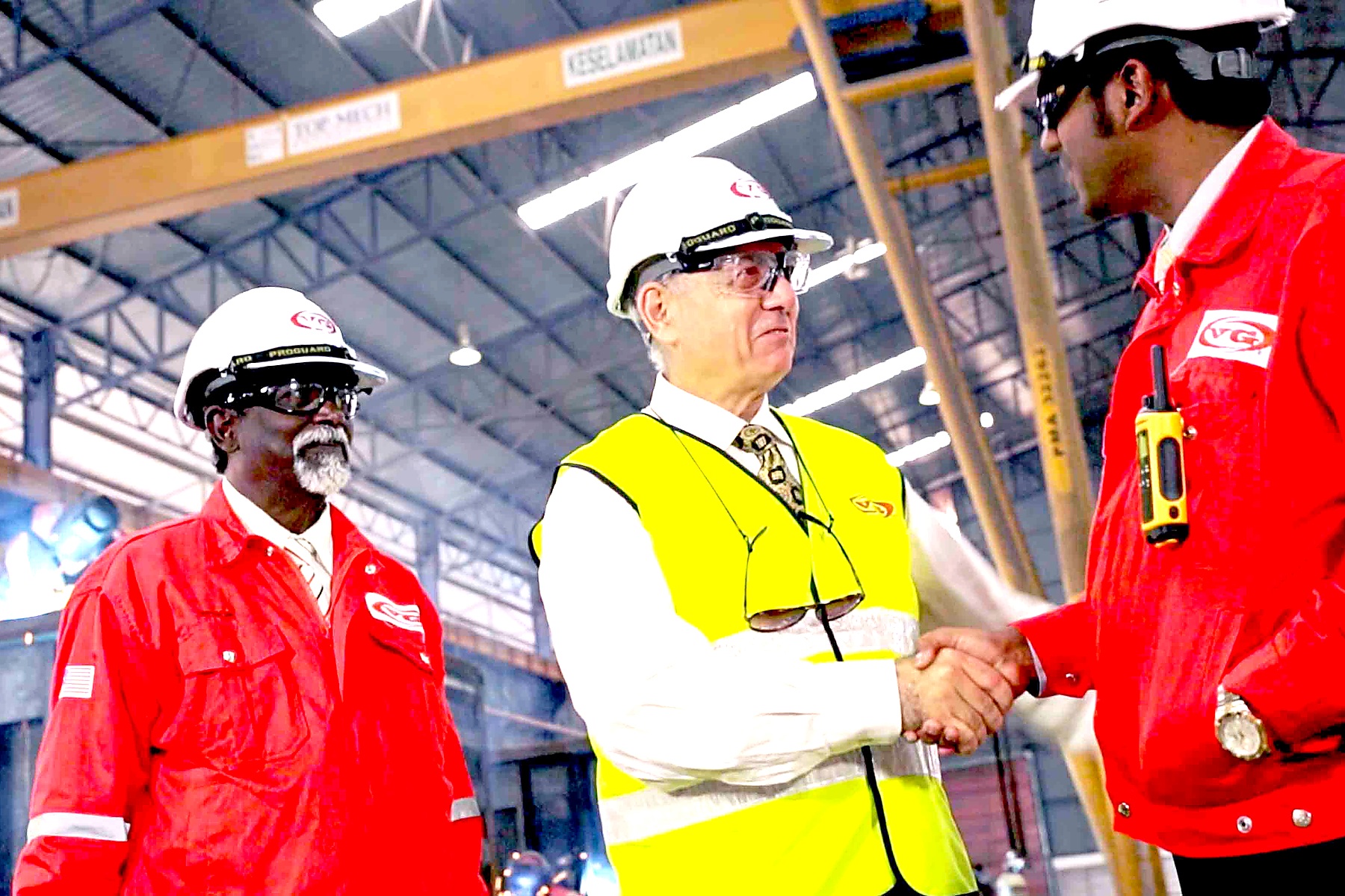 Production in an industrial safety environment