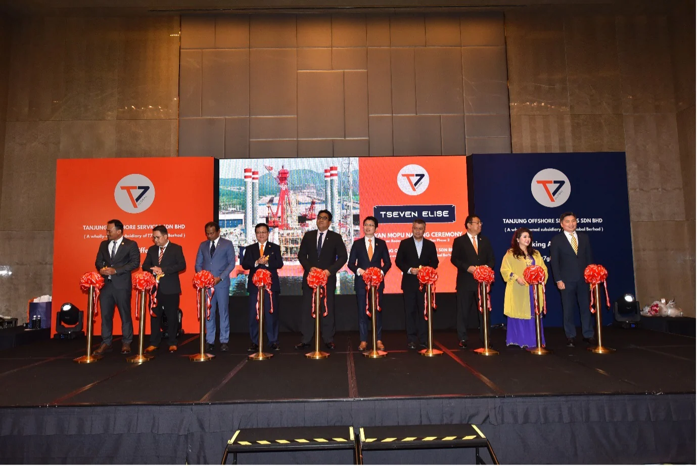 TSEVEN ELISE naming ceremony group photograph, September 2022